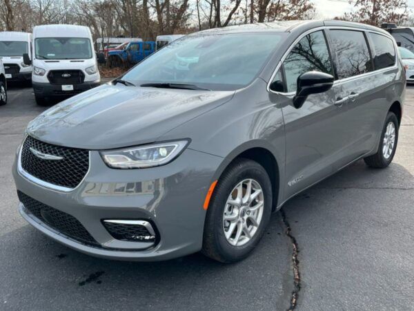 Grey Chrysler Pacifica with Driverge Side Entry Automatic Fold Out conversion