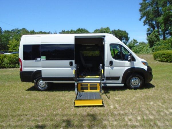 White Ram ProMaster with Driverge Side Entry Automatic Fold Out conversion