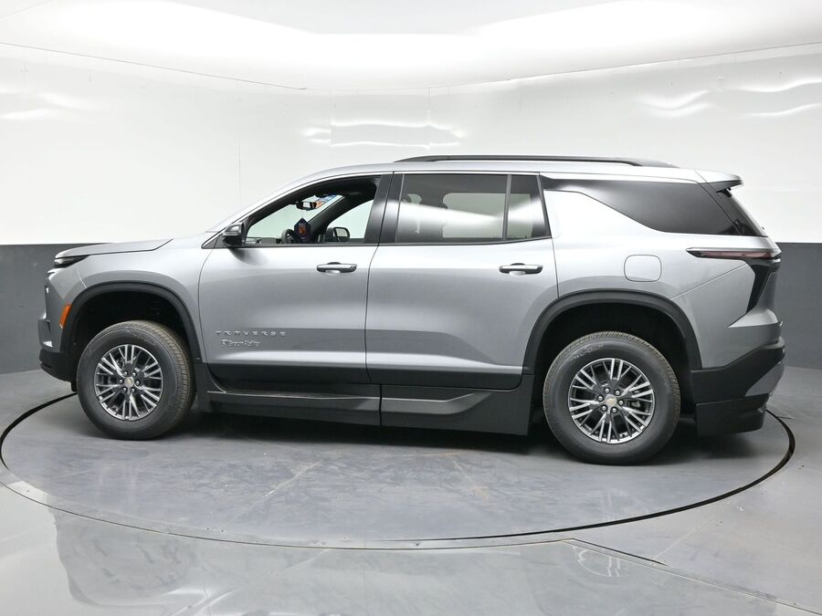 Grey Chevrolet Traverse with BraunAbility Side Entry Automatic In Floor conversion