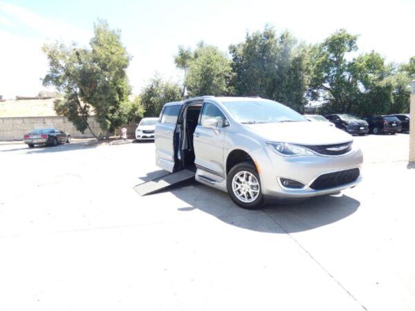 Silver Chrysler Pacifica with Vantage Mobility Side Entry Automatic In Floor conversion