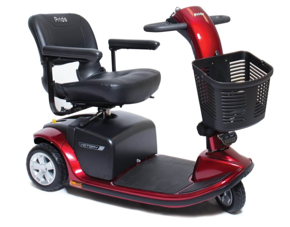Red Victory 9 three wheel scooter