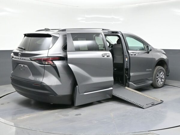 Grey Toyota Sienna with BraunAbility Side Entry Automatic In Floor conversion