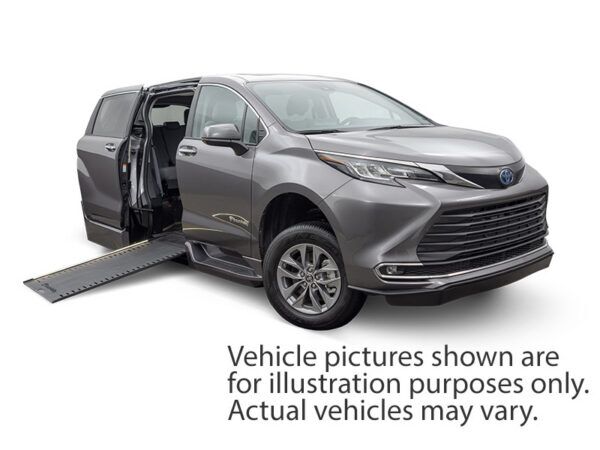 Blue Toyota Sienna with BraunAbility Side Entry Automatic In Floor conversion