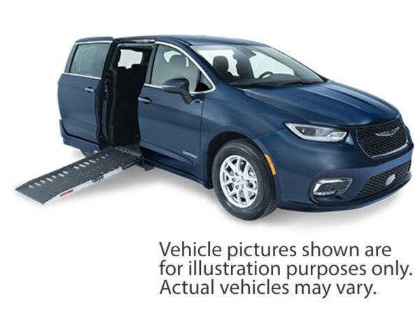 White Chrysler Voyager with Driverge Side Entry Automatic Fold Out conversion