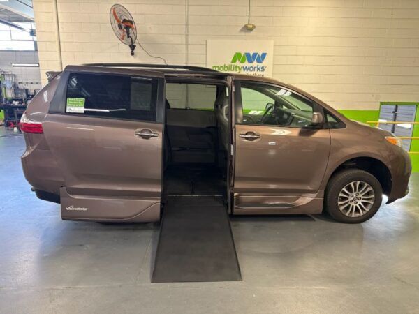 Brown Toyota Sienna with Vantage Mobility Side Entry Automatic In Floor conversion